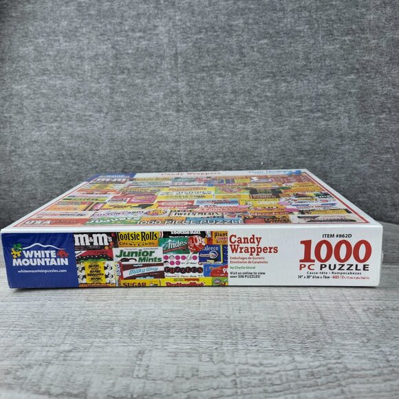 White Mountain Candy Wrapper Puzzle 1000 Pieces NIB - Picture 7 of 9